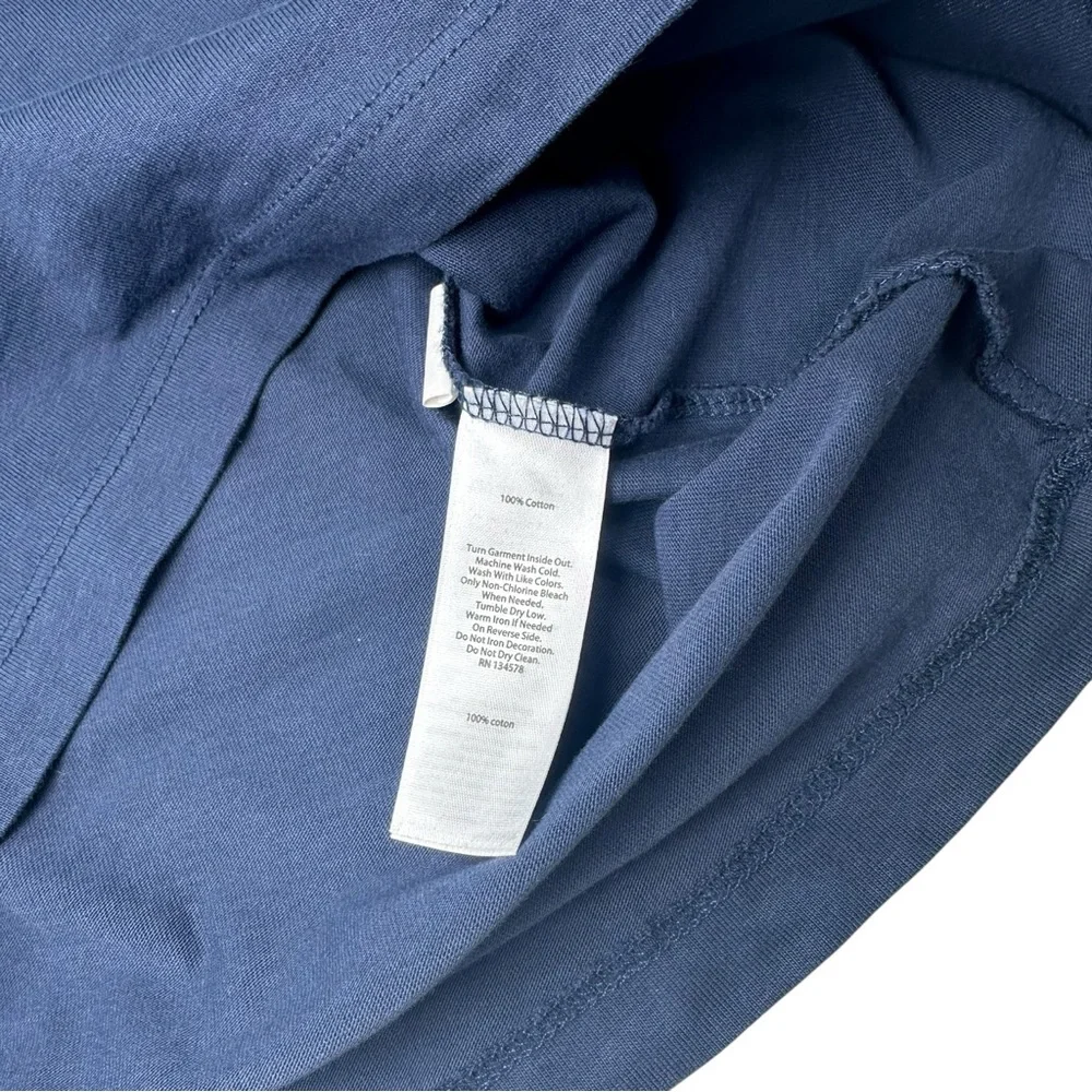 Vineyard Vines Vintage Whale Long-Sleeve Pocket‎ Tee Blue Blazer Size X-Small - Picture 12 of 14